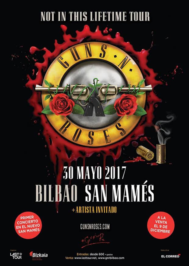 Resultado de imagen de guns roses bilbao 2017