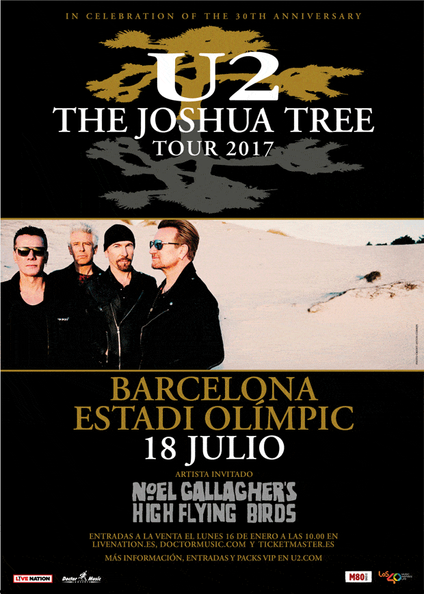 u2 the joshua tree barcelona 2017