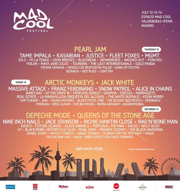 mad cool festival 2018 arctic