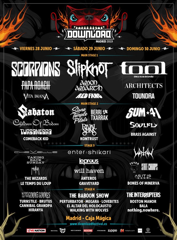 El cartel del Download Festival Madrid 2019 queda cerrado con Children of Bodom y 8 bandas más 5 cartel download madrid 2019 definitivo