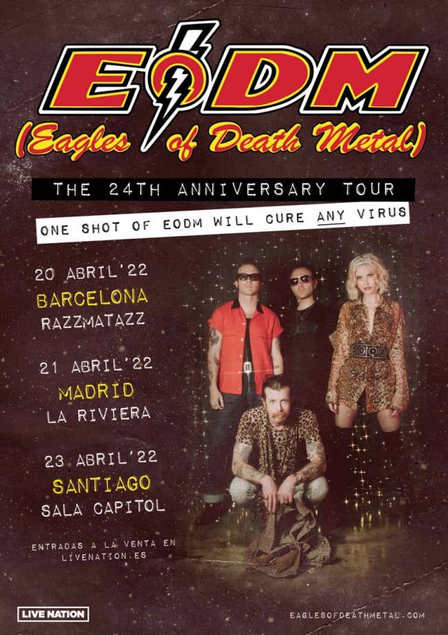 Eagles Of Death Metal en Madrid, Barcelona y Santiago en abril de 2022 5 eagles of death metal espana 2022
