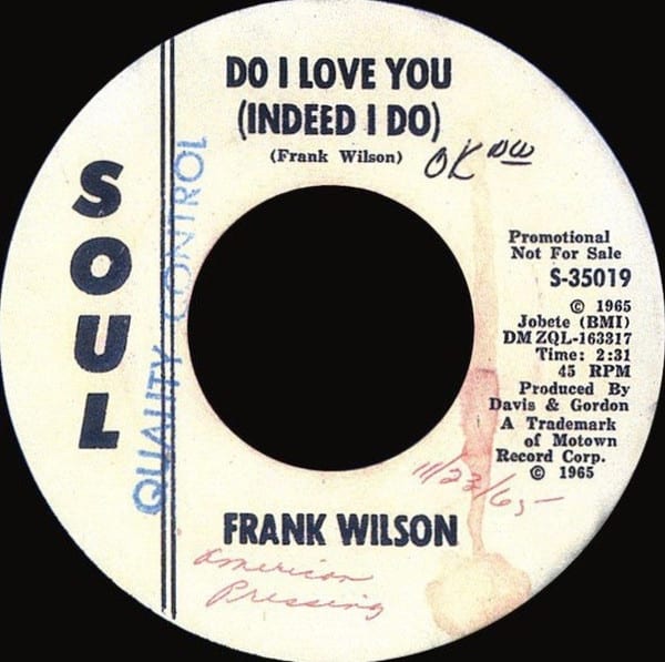 frank wilson do i love yo