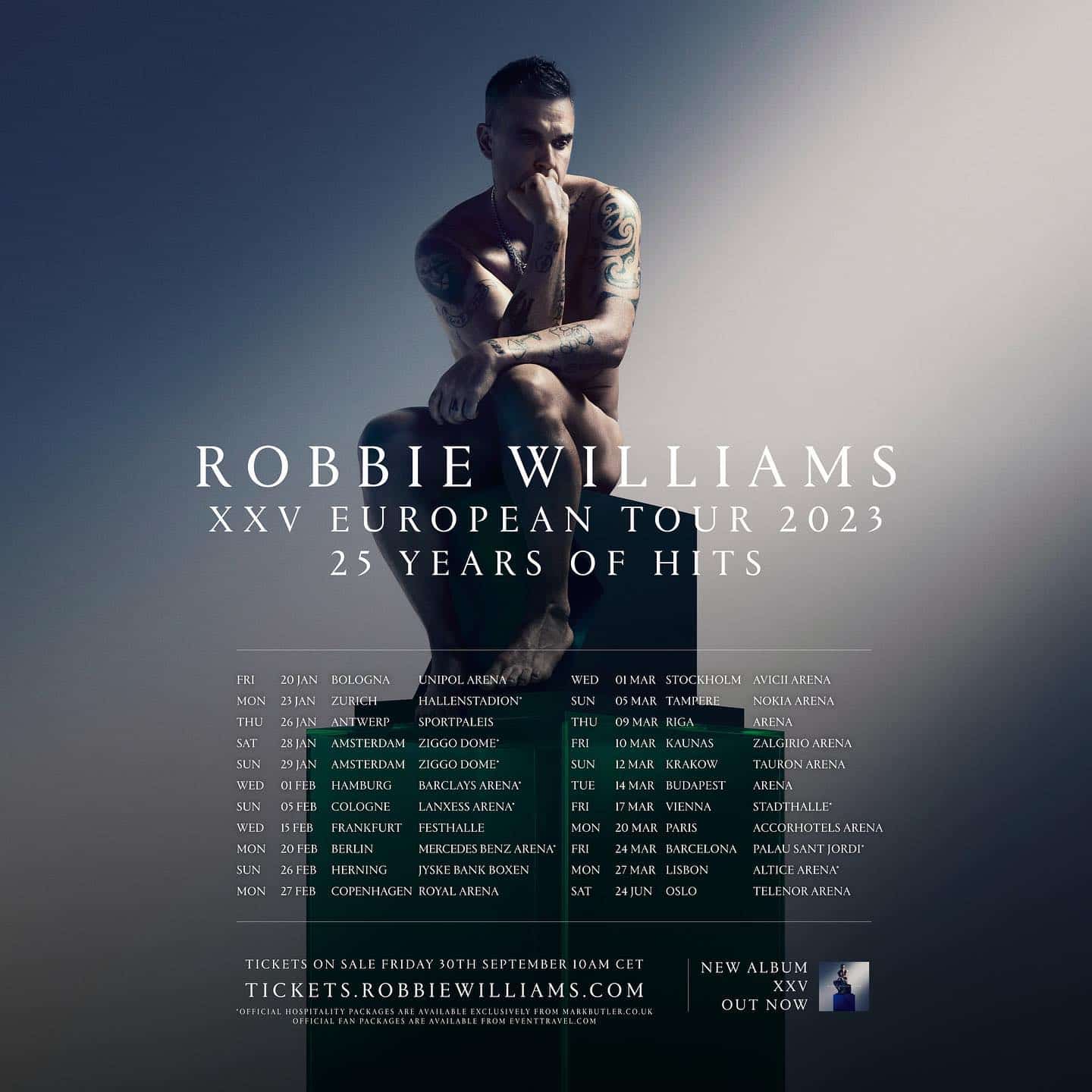 Robbie Williams en concierto en Barcelona en marzo de 2023: única fecha en España, entradas y detalles 5 robbie williams tour 2023