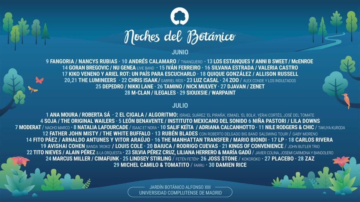 Noches del Botánico 2023 anuncia cartel con Bob Dylan, Nile Rodgers, Placebo y más: entradas y detalles