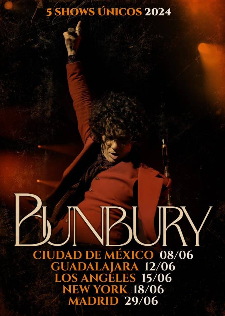 Conciertos de Bunbury en 2023 y 2024 entradas y ciudades