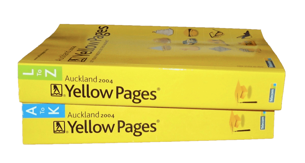 Two volume Yellow Pages® directory for Auckland New Zealand
