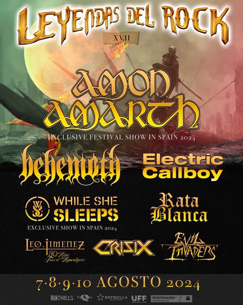 Leyendas del Rock 2024 cartel con Amon Amarth, Dimmu y más