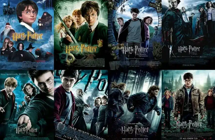 Pósters de todas las películas de la saga Harry Potter