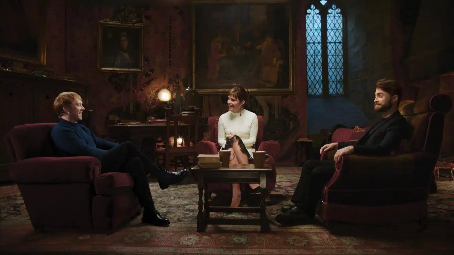 Rupert Grint, Emma Watson y Daniel Radcliffe en Harry Potter Regreso a Hogwarts