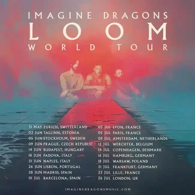 imagine dragons europe tour 2025