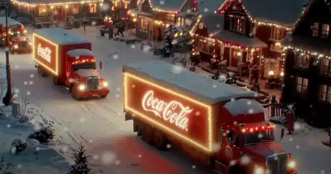 Camiones del anuncio de Navidad de Coca-Cola 2024