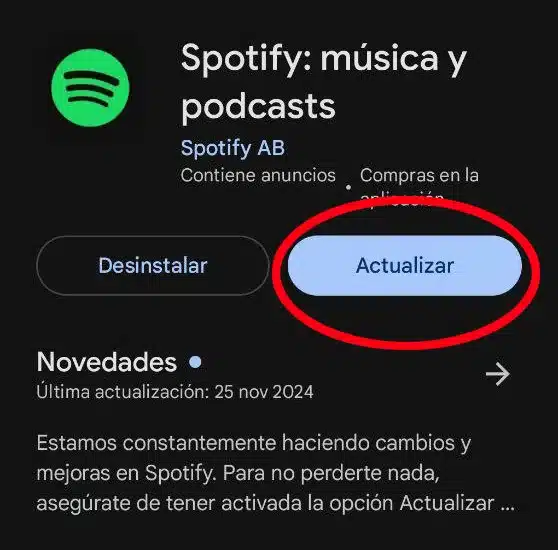 spotify actualizar jpg