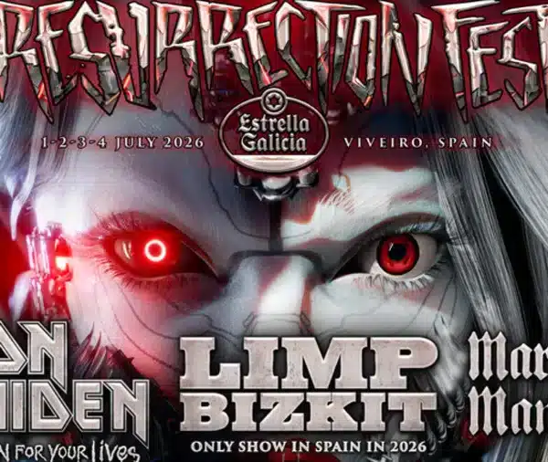 Avence de cartel del Resurrection Fest 2026 con Iron Maiden, Marilyn Manson, Trivium y más