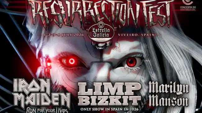 Avence de cartel del Resurrection Fest 2026 con Iron Maiden, Marilyn Manson, Trivium y más