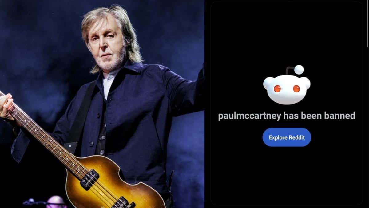 Paul McCartney baneado de Reddit