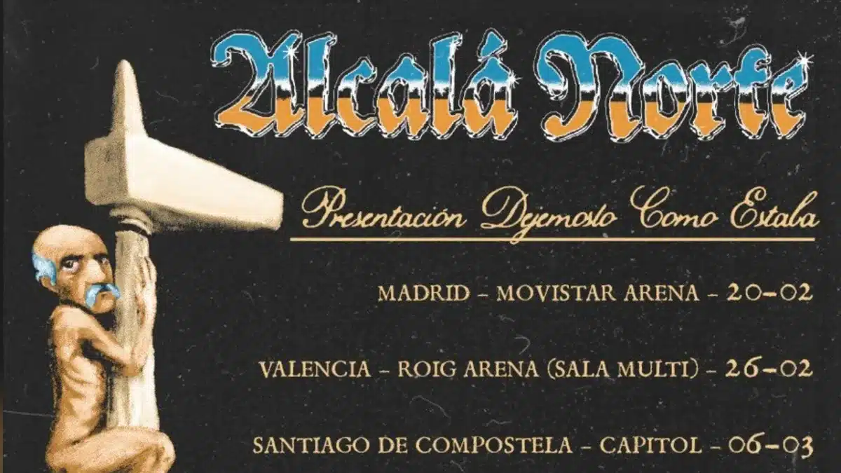 Alcalá Norte dará conciertos en Madrid, Barcelona, Valencia y Santiago en 2027