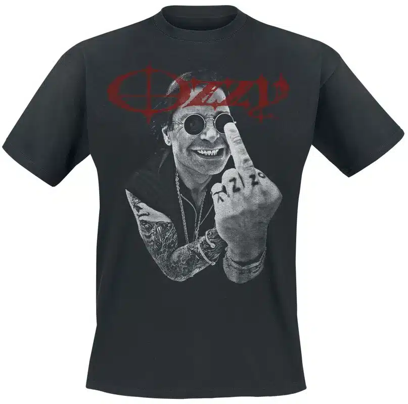 Camiseta Ozzy Osbourne haciendo la peineta
