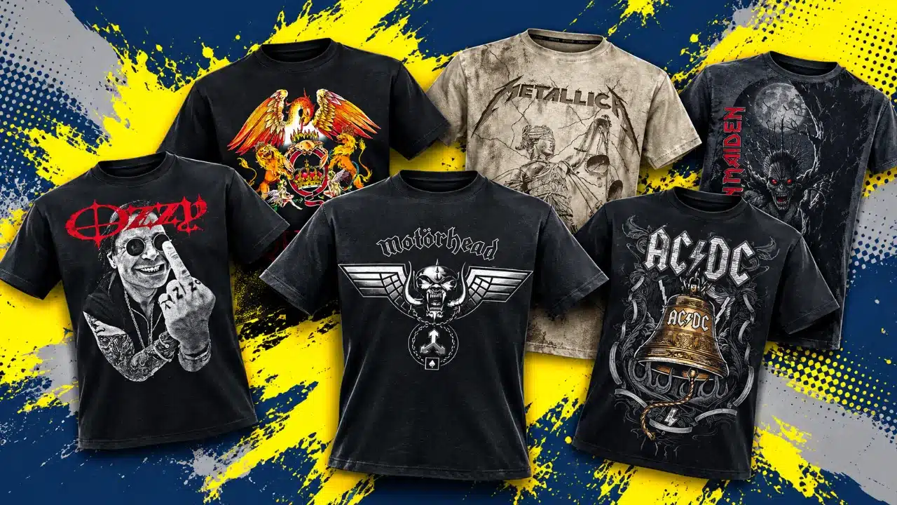 Camisetas de grupos de rock en oferta